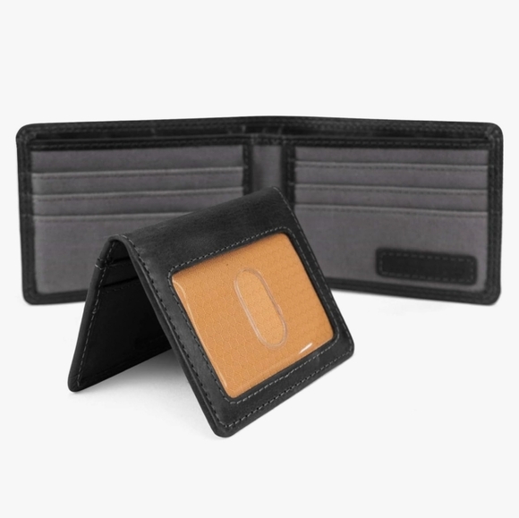 Timberland PRO NWT Black Genuine Leather Bifold RFID Wallet - Picture 6 of 7